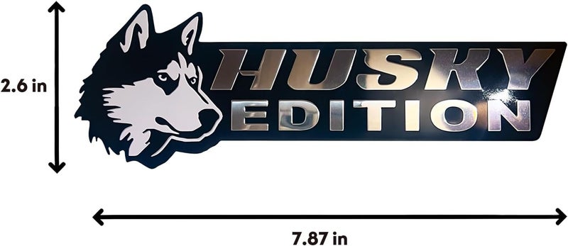 Queenik Dog Edition 3D Car Badge, Laser Cutting Metal Emblem, Cute Dogs Decals (Husky) - Image 5